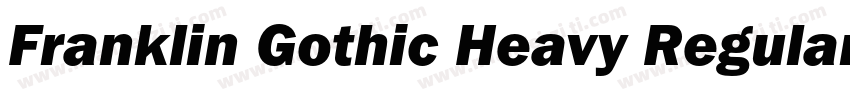 Franklin Gothic Heavy Regular字体转换